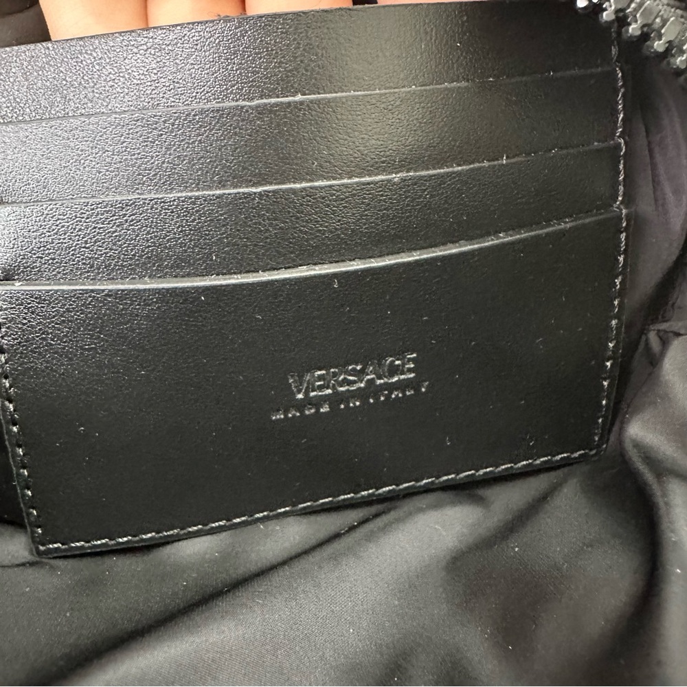 Versace Black Crossbody Bag with Medusa Emblem - Picture 6 of 8